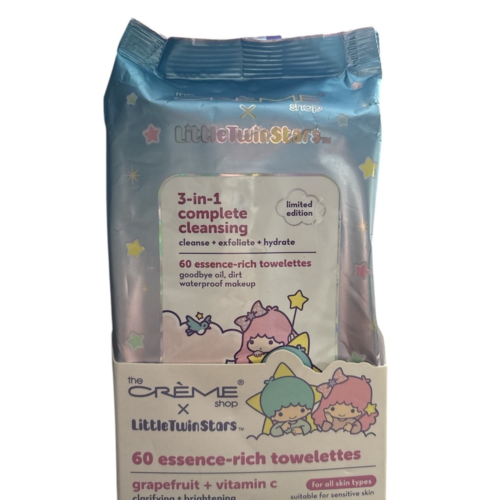 The Creme Shop Little Twin Stars 3-in-1 Cleansing Towelettes - NWT
